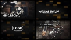 Videohive Grid Promo Video Displays template preview