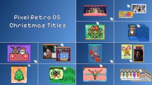 Videohive Pixel Retro OS Christmas Titles Titles template preview