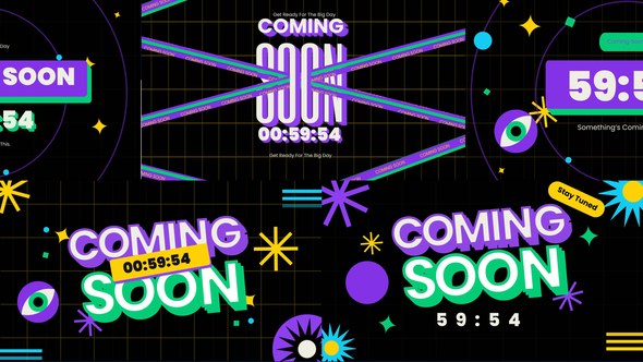 Videohive Coming Soon & Counting Down Elements template preview