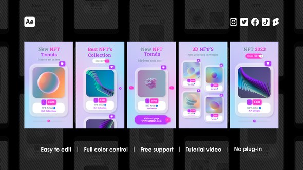 Videohive Digital Art Instagram Reels Product Promo template preview
