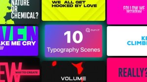 Videohive Typographic Titles Vol. 04 Titles template preview