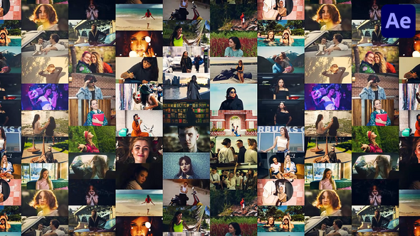 Videohive Mosaic Opener | Logo Reveal Openers template preview