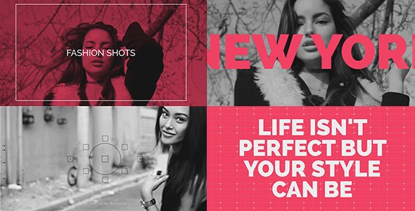 Videohive Fashion Shots - After Effects Templates Video Displays template preview