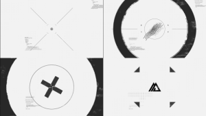 Videohive Black White Glitch Logo Logo Stings template preview