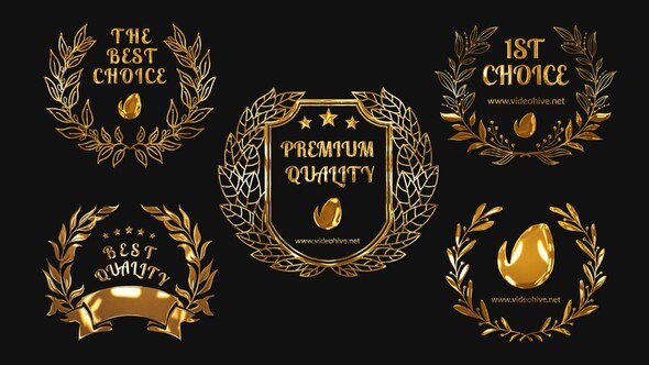 Videohive 5 Golden Awards Openers template preview