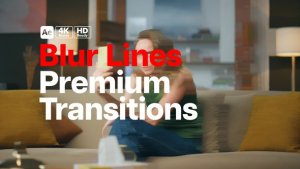 Videohive Premium Transitions Blur Lines Elements template preview
