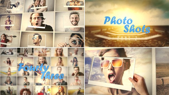 Photo Shots 2 Video Displays template preview