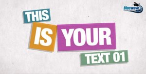 Stop Motion Typography Video Displays template preview