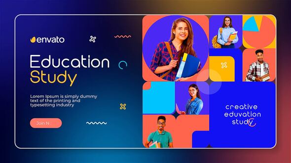 Videohive Creative Online Education Study Broadcast-packages template preview
