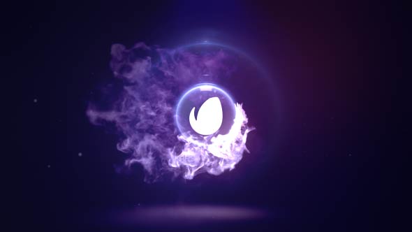 Fire Logo Reveal Video Displays template preview