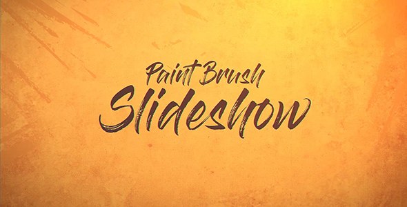 Videohive Paint Brush Slideshow Video Displays template preview