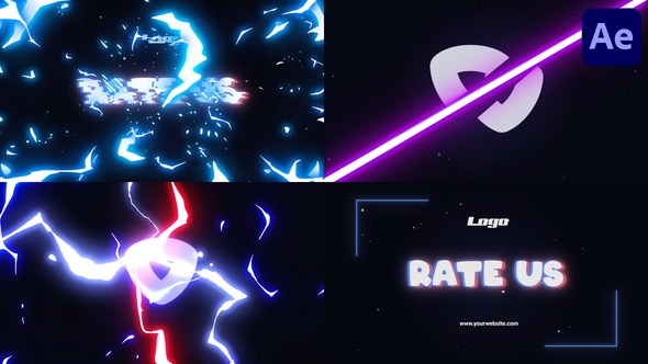 Videohive Energy Glitch Logo for After Effects Logo Stings template preview