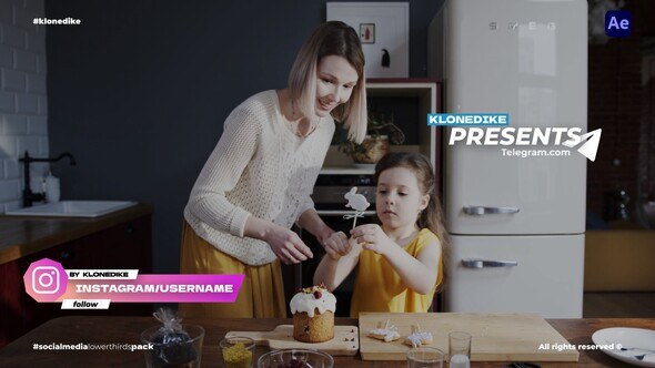 Videohive Social Media Lower Thirds  AE Elements template preview