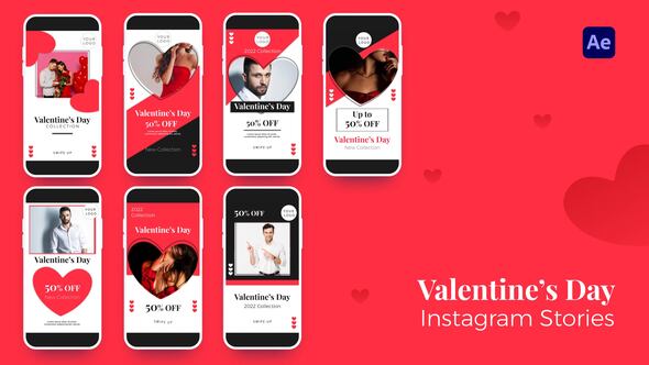 Videohive Valentine's Day / Sale Instagram Stories Elements template preview