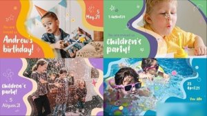 Videohive Kids Party Slideshow | After Effects Openers template preview