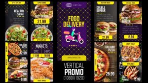 Videohive Food Delivery Vertical Promo Product Promo template preview