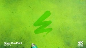 Videohive Spray Can Paint Logo Reveal Logo Stings template preview