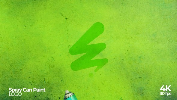 Videohive Spray Can Paint Logo Reveal Logo Stings template preview