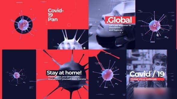 Videohive Covid-19 Pandemic Opener Openers template preview