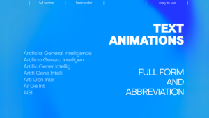 Videohive Text Animations | Abbreviation and Full form Titles template preview