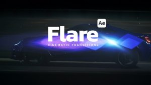 Videohive Cinematic Flare Transitions Elements template preview
