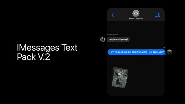 Videohive iMessages Text Pack Elements template preview