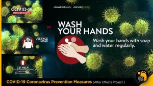 Videohive COVID-19 Protection Measures Openers template preview