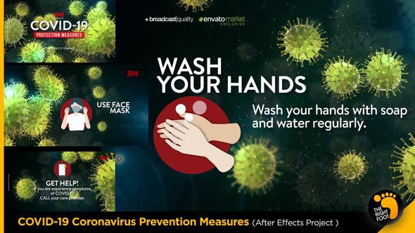 Videohive COVID-19 Protection Measures Openers template preview