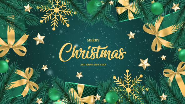 Videohive Merry Christmas And Happy New Year 49388809 Titles template preview
