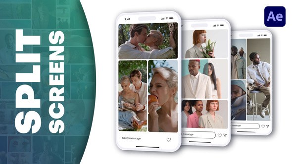 Videohive Smooth Split Transitions Elements template preview