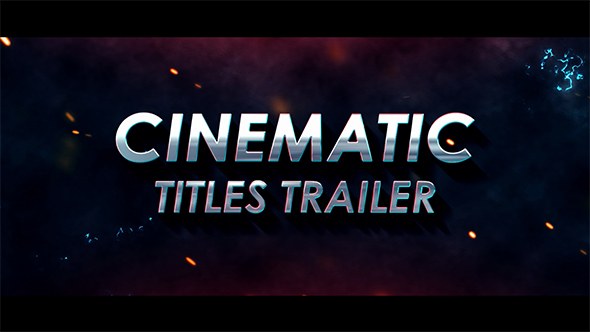 Videohive Cinematic Titles Trailer 20506195 Titles template preview