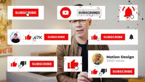 YouTube Subscribe Video Displays template preview