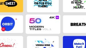 Videohive Modern Titles for After Effects Titles template preview
