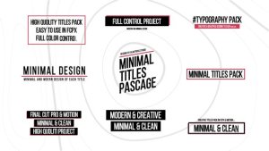 Videohive Minimal Titles | After Effects 36473281 Titles template preview