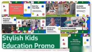 Videohive Stylish Kids Education Slideshow Openers template preview