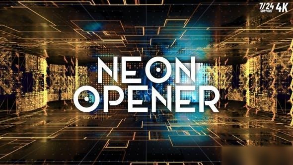 Videohive Neon Opener 44198039 Openers template preview