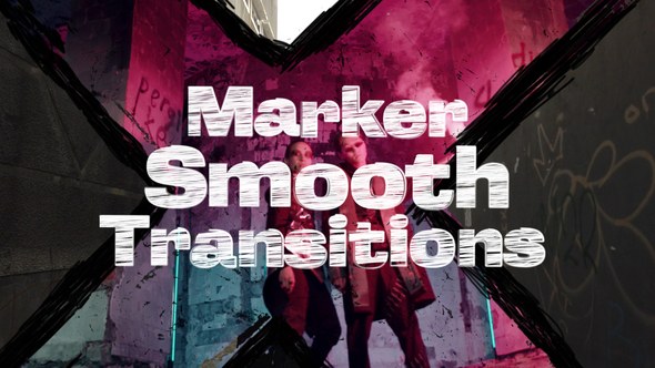 Videohive Marker Smooth Transitions Elements template preview