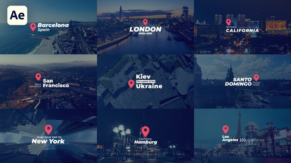 Videohive Location Titles 57109206 Titles template preview