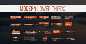 Lower Thirds Video Displays template preview