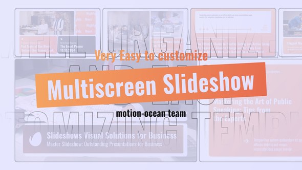 Videohive Commercial Multiscreen Slideshow Video Displays template preview