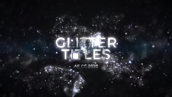 Videohive Luxury Silver Glitter Titles Titles template preview