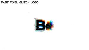 Videohive Fast Pixel Glitch Logo Logo Stings template preview