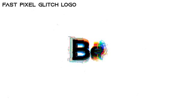 Videohive Fast Pixel Glitch Logo Logo Stings template preview