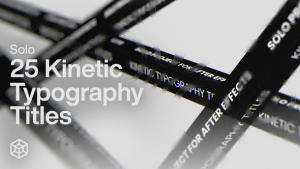 Videohive Solo - 25 Kinetic Typography Titles Titles template preview