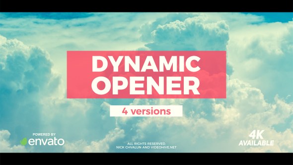 Videohive Dynamic Opener 20263435 Video Displays template preview