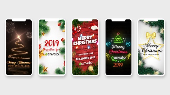 Christmas Stories Video Displays template preview