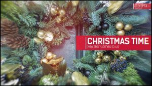 Winter Slides Video Displays template preview