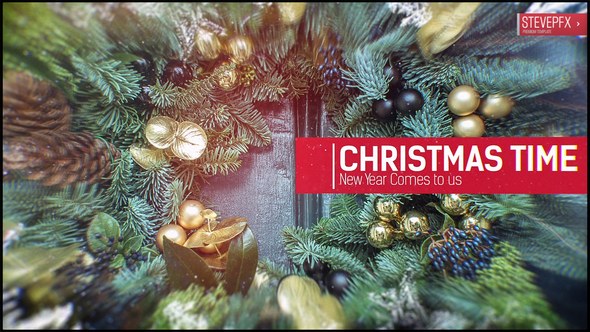 Winter Slides Video Displays template preview