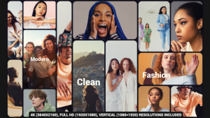 Videohive Bento Multiframe Slideshow Video Displays template preview