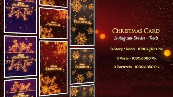 Videohive Christmas Cards - Instagram Stories Openers template preview